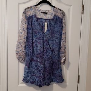 Women's multi color/floral romper